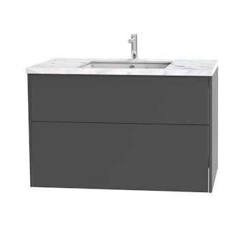 Tvättställsskåp Miller Badrum Brooklyn 100 med Lådor för Bänkskiva