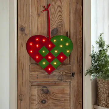 Hengende Dekorasjon Star Trading MERRY Hjerte med LED