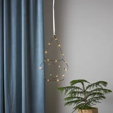 Juledekor Star Trading Santa Nisse med LED