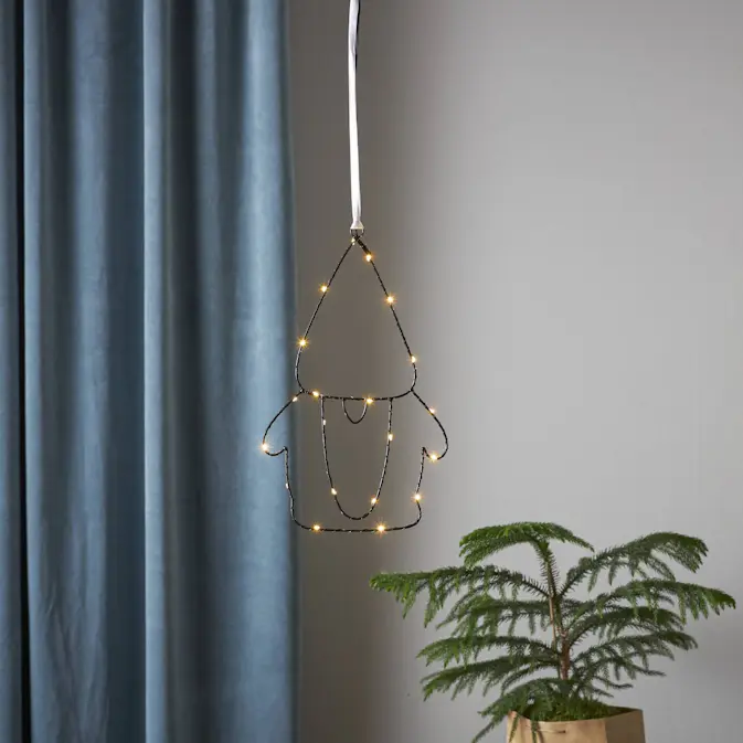 Juledekor Star Trading Santa Nisse med LED