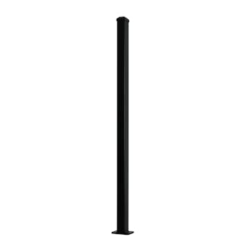 Stolpe Krifon Aluminium med Hatt Sort