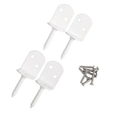 Festebeslag Krifon Levegg/stakitt 4pk - hvit