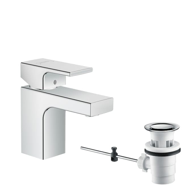 Tvättställsblandare Hansgrohe Vernis Shape 70 med Lyftventil
