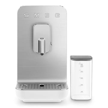 Espressomaskin Smeg BCC13WHMEU Hvit med Innebygd Kaffekvern og Melkesystem