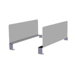 Bokstøtte Lundbergs Wide Hvit 300x100 mm