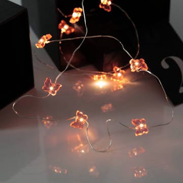 Lyslenke Star Trading Butterfly Batteridrevet LED-lenke