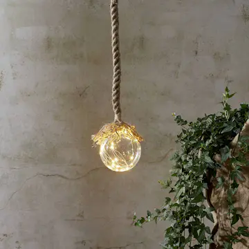 Hengende Julebelysning Star Trading Jutta Glassdekorasjon