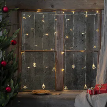 Lysgardin Star Trading Decy Hengende Gardinlenke LED