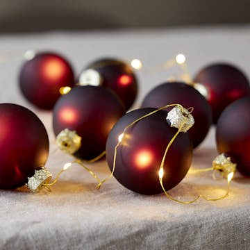 Lyslenke Star Trading Bliss Batteridrevet LED-lenke med Julekuler