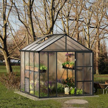 Drivhus Canopia av Palram Glory 6,2 m² Mørkegrå