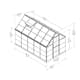 Drivhus Canopia by Palram Harmony 5,7 m²