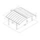 Dobbel Carport Canopia av Palram Arizona Breeze Carport i Metall 6x5 m