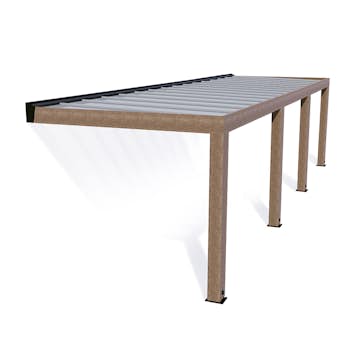 Terrassetak Canopia by Palram Helsinki Sedertre 3X10 m