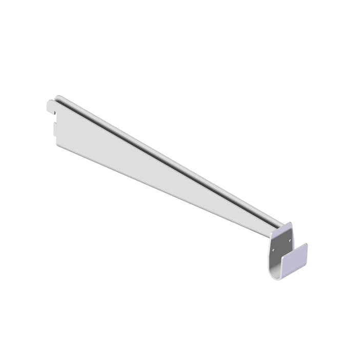 Hylleknekt Lundbergs Wide med Feste for Garderobestang 315 mm