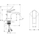 Servantbatteri Hansgrohe Vivenis 80 Waterfall