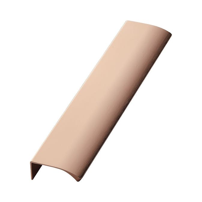 Profilhåndtak Beslag Design Edge Straight 200 Børstet Kobber Outlet