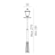Stolpelampe Norlys London 4124