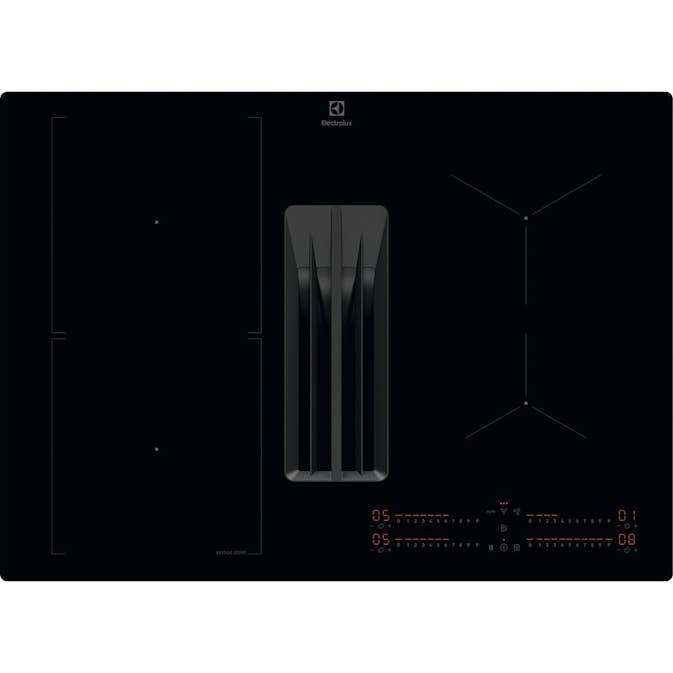 Induksjonstopp Electrolux HHHB760S med Innebygd Vifte Sort