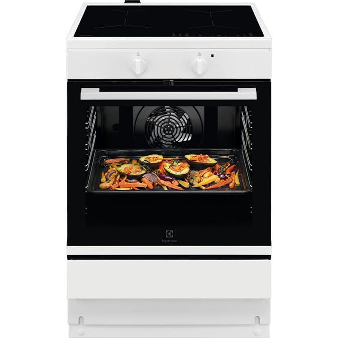 Induksjonsovn Electrolux LKI64001SW med Hob2Hood og Flernivåsmatlaging