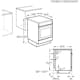 Induksjonsovn Electrolux LKI64404NW med Smarte Funksjoner Hvit