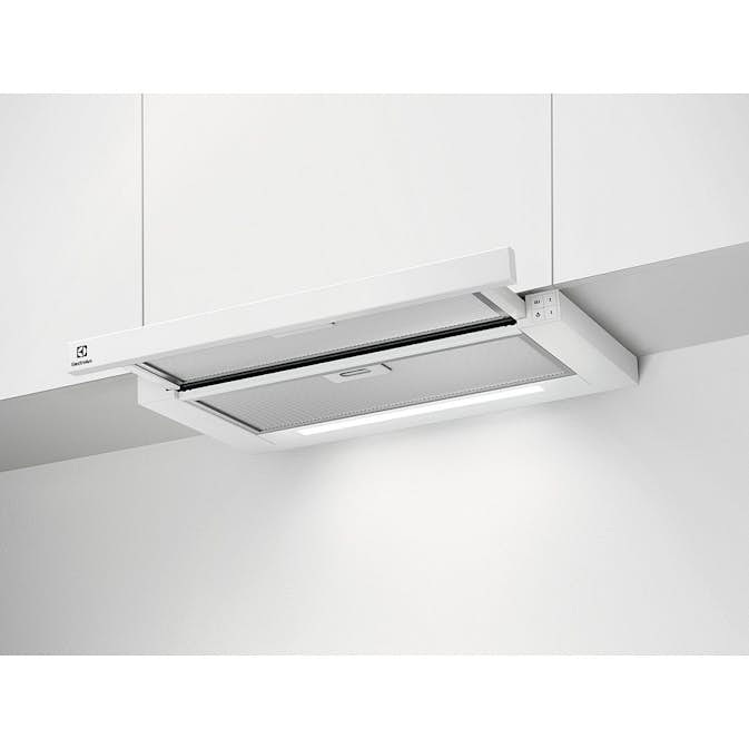 Fritthengende Kjøkkenvifte Electrolux LFP616W Hvit LED-belysning