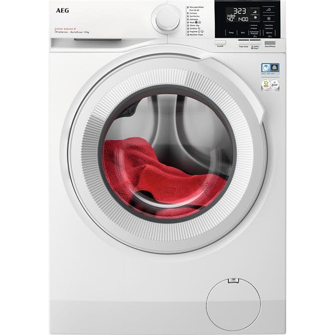 Frontmatet Vaskemaskin AEG LR622A94Q ProSense 6000 Hvit med AutoDose og EcoInverter