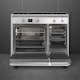 Inbyggingsovn Smeg - CX92IM, Rustfri med Dobbelovn