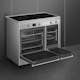 Inbyggingsovn Smeg - CX92IM, Rustfri med Dobbelovn