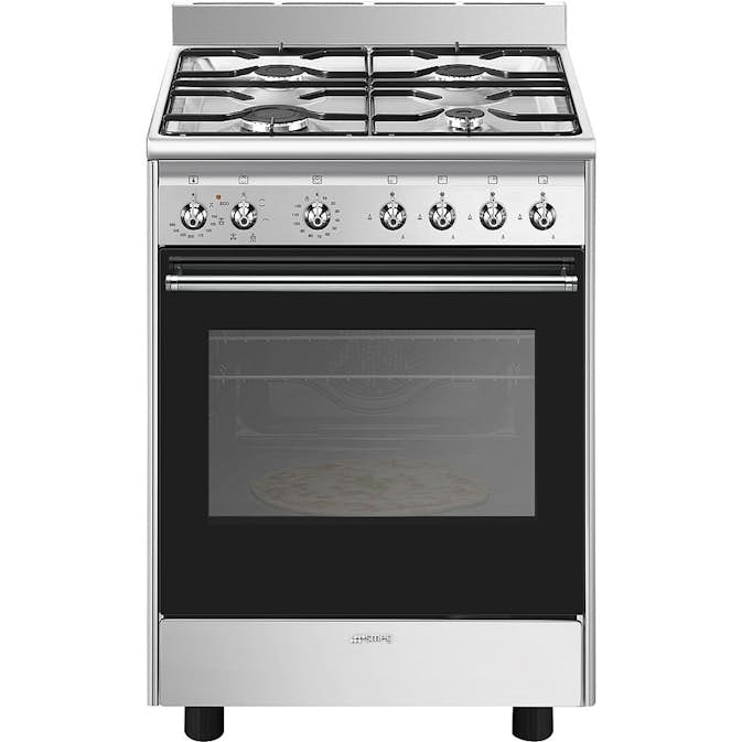 Gasskomfyr Smeg Classic CX60GMNO Rustfri med Smarte Funksjoner