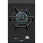 Gasskomfyr BOSCH Serie 8 PRA3A6I10 Sort Glasskeramikk 30cm med Flameselect og Oppvaskmaskinsikker Støtte