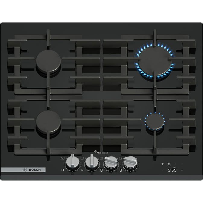 Gasskomfyr BOSCH PRP6A6H40 Serie 8 Sort med WiFi