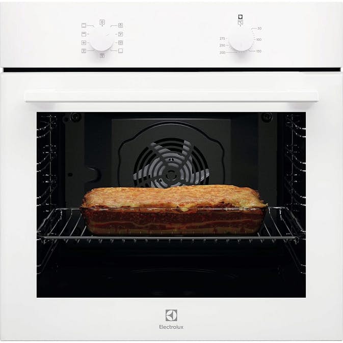 Innbyggingsovn Electrolux EOB105V Hvit med Varmluft og AquaClean