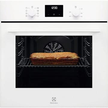 Innbyggingsovn Electrolux COB410V Hvit med Varmluftsfunksjon og AquaClean