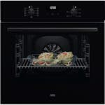 Innbyggingsovn AEG TU5AB20SCK Sort med Varmluft og Halogenbelysning