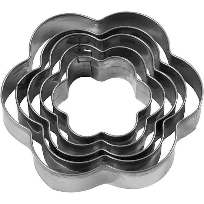 Utstikkerformer Creativ Company Blomst Str 8 cm 5 Stk/1 Pk
