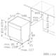 Underbygd Oppvaskmaskin Siemens iQ500 SN15ZW01CS Vit med Smart Uppkoppling