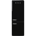 Frittstående Kjøleskap/Fryser Smeg FAB38RBL6 Retro Sort Høyrehengt med No Frost