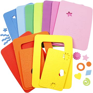 Mosgummiramme Creativ Company Str 13x18 cm 10 Ass/1 Pk