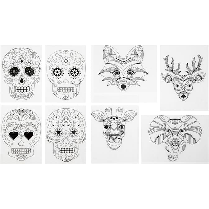 Krympeplast Creativ Company med Motiv Matt Transparent 36 ark/1 Pk