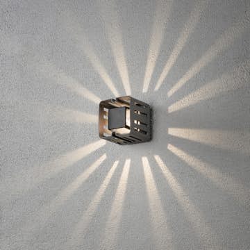 Vegglampe Gnosjö Konstsmide Pescara Kvadratisk LED 3W