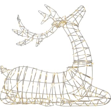 Silhuett Star Trading Atja Rein Sittende Hvit