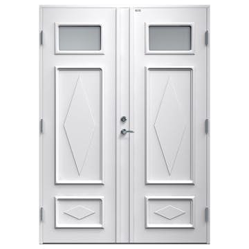 Tofløyet Ytterdør Diplomat Britta Klart Glass