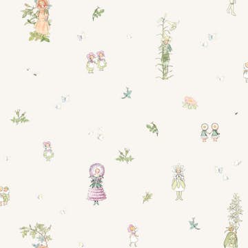 Tapet Boråstapeter Scandinavian Designers Mini Elsa Beskow Blomsterfesten 6236  Outlet