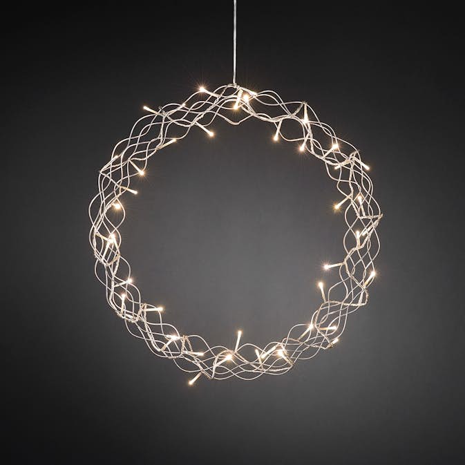 Krans Gnosjö Konstsmide 45L LED Sølv Outlet