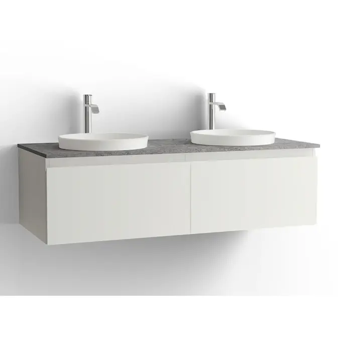 Tvättställsskåp Vedum Flow 1200 Dubbel med 2 Lådor