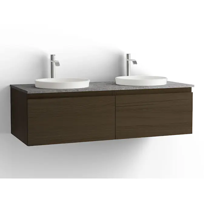 Tvättställsskåp Vedum Flow 1200 Dubbel med 2 Lådor