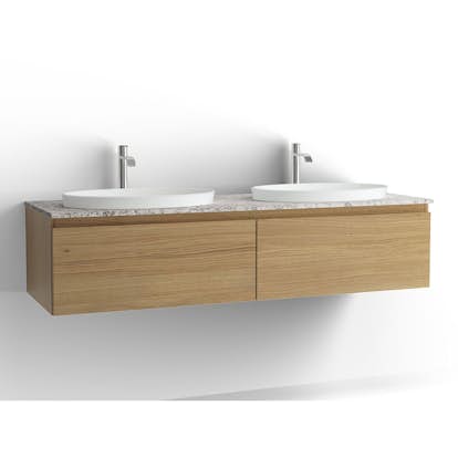 Tvättställsskåp Vedum Flow 1500 Dubbel med 2 Lådor