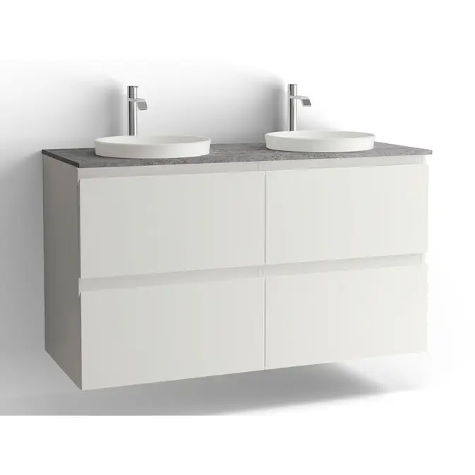 Tvättställsskåp Vedum Flow 1200 Dubbel med 4 Lådor