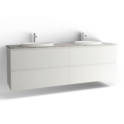 Tvättställsskåp Vedum Flow 2000 Dubbel med 4 Lådor