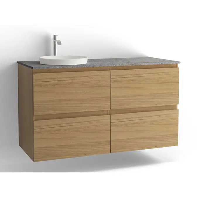 Tvättställsskåp Vedum Flow 1200 med 4 Lådor